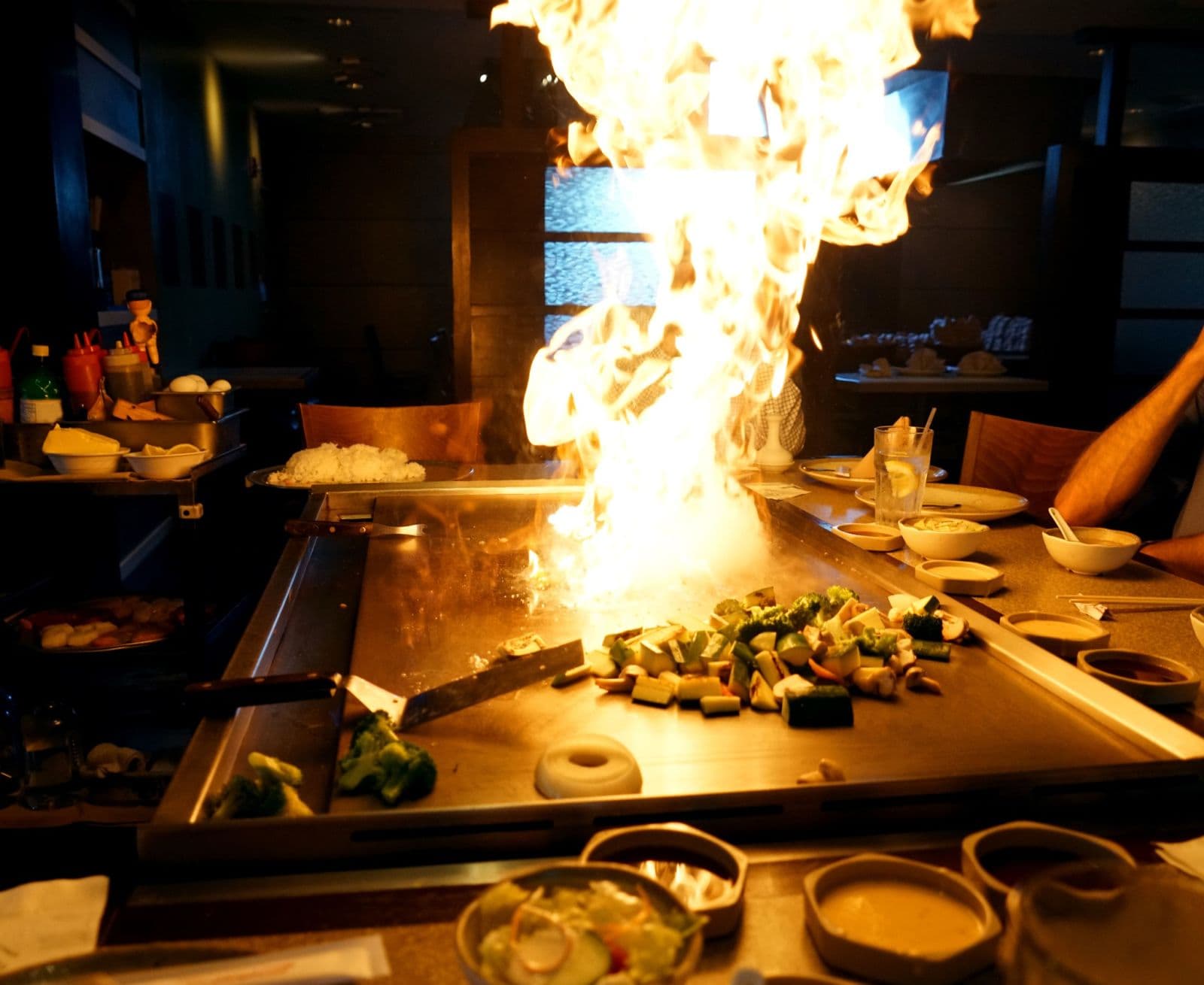 Live Hibachi Performance