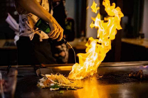 Hibachi Fire